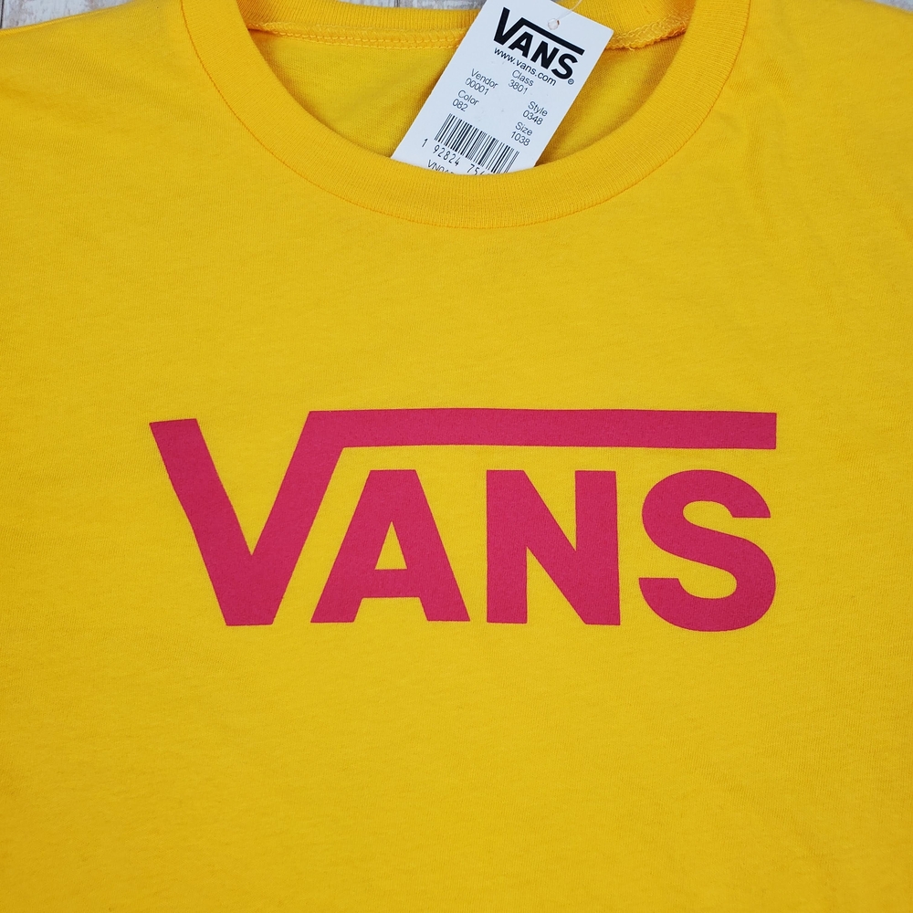 Vans Flying V Crew Kids Tee Yellow - Picture 6 of 6